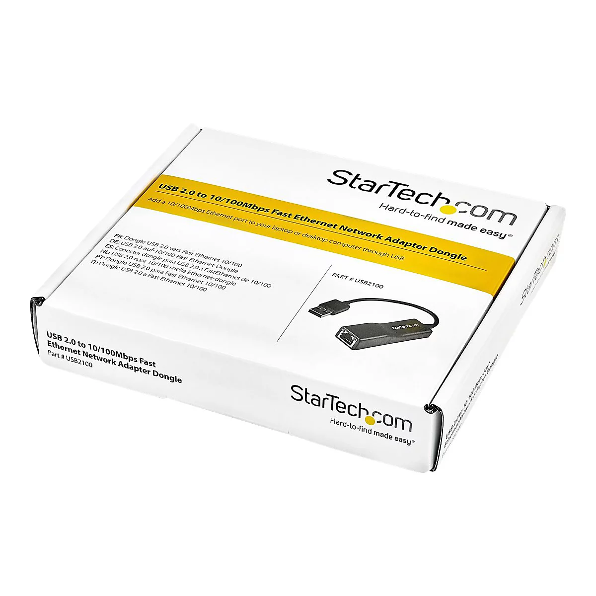 StarTech.com USB 2.0 RJ45 Fast Ethernet Adapter - Lan Nic USB Netzwerkadapter - USB 2.0 10/100 Mbit Adapter in Schwarz - Netzwerkadapter - USB 2.0 - 10/100 Ethernet