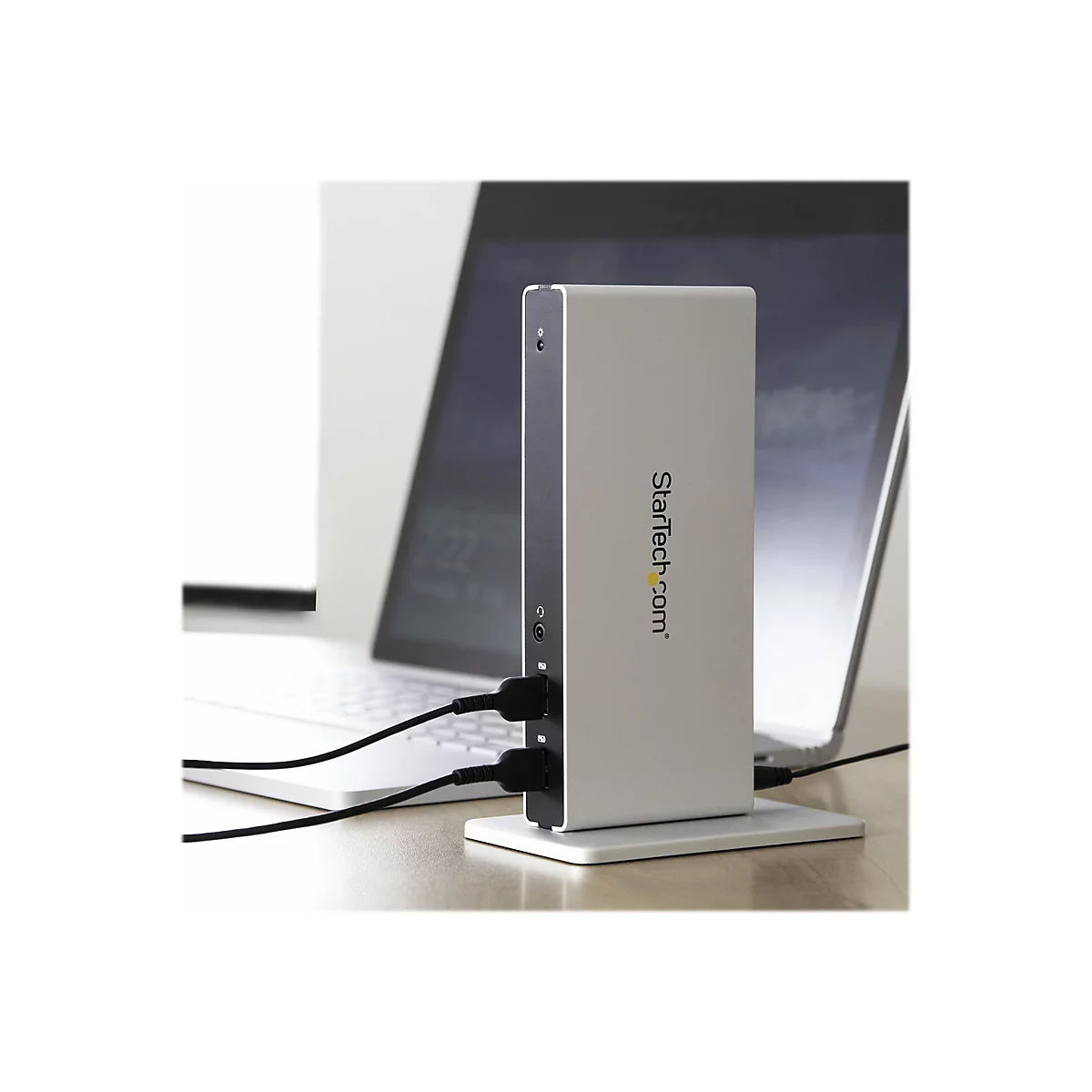 StarTech.com USB 3.0 Dockingstation - kompatibel mit Windows / macOS - Dual DVI Monitor - mit DVI auf HDMI und VAG Adapter - Dockingstation - USB - DVI - GigE
