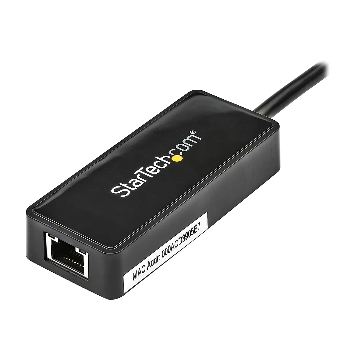 StarTech.com USB 3.0 SuperSpeed auf Gigabit Ethernet Lan Adapter mit USB Port - 10/100/1000 RJ45 NIC Netzwerkadapter - St/Bu - Schwarz - Netzwerkadapter - USB 3.0 - Gigabit Ethernet
