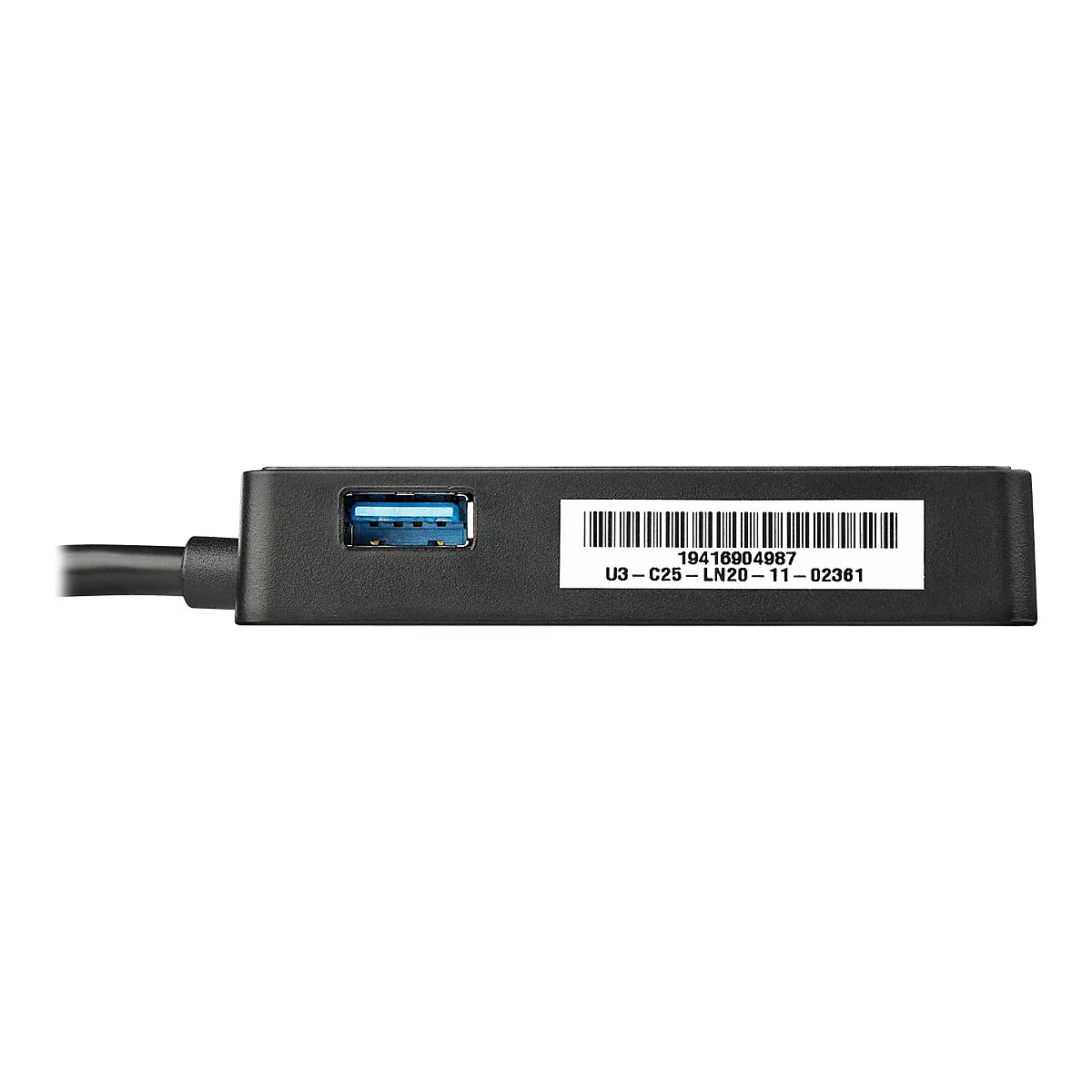 StarTech.com USB 3.0 SuperSpeed auf Gigabit Ethernet Lan Adapter mit USB Port - 10/100/1000 RJ45 NIC Netzwerkadapter - St/Bu - Schwarz - Netzwerkadapter - USB 3.0 - Gigabit Ethernet