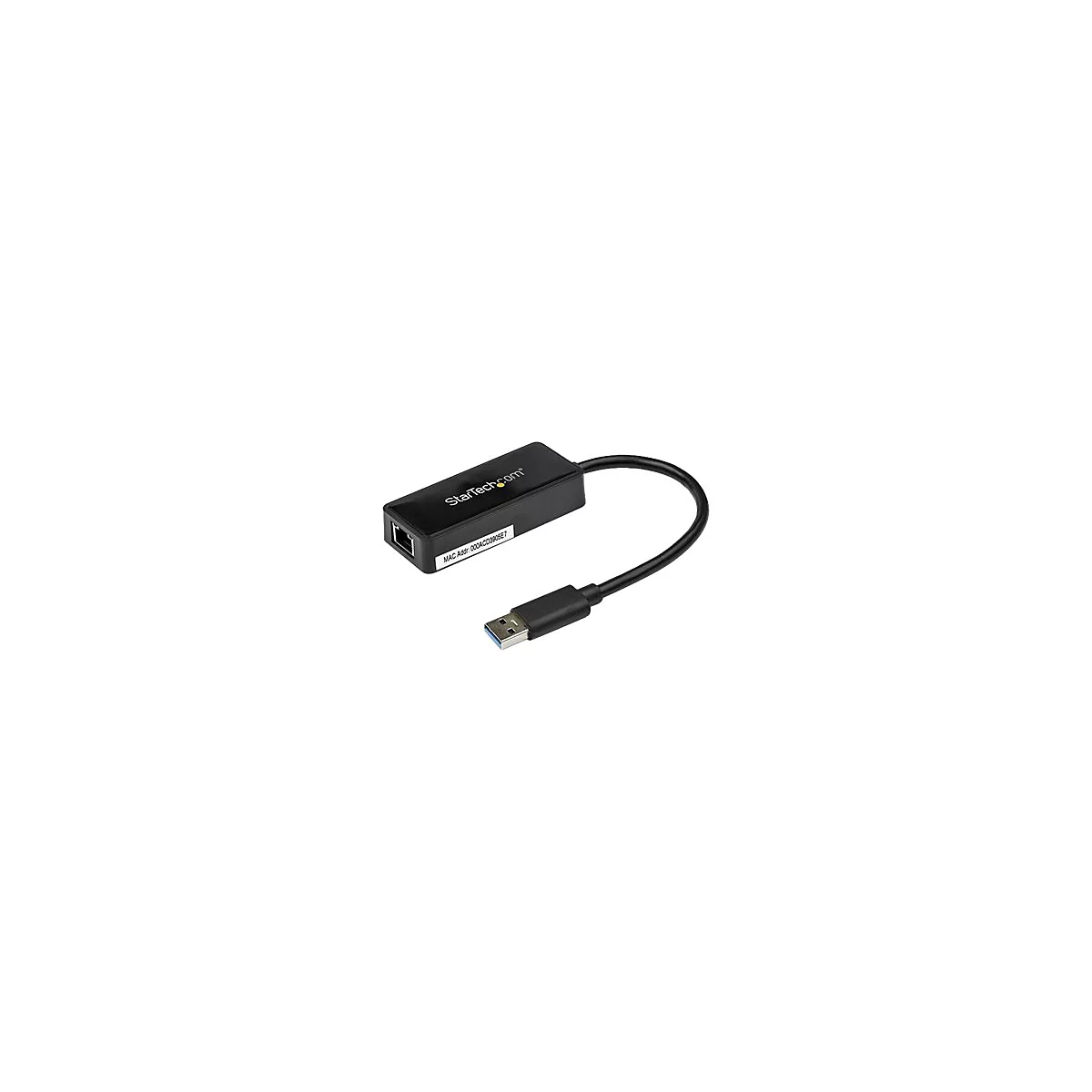 StarTech.com USB 3.0 SuperSpeed auf Gigabit Ethernet Lan Adapter mit USB Port - 10/100/1000 RJ45 NIC Netzwerkadapter - St/Bu - Schwarz - Netzwerkadapter - USB 3.0 - Gigabit Ethernet