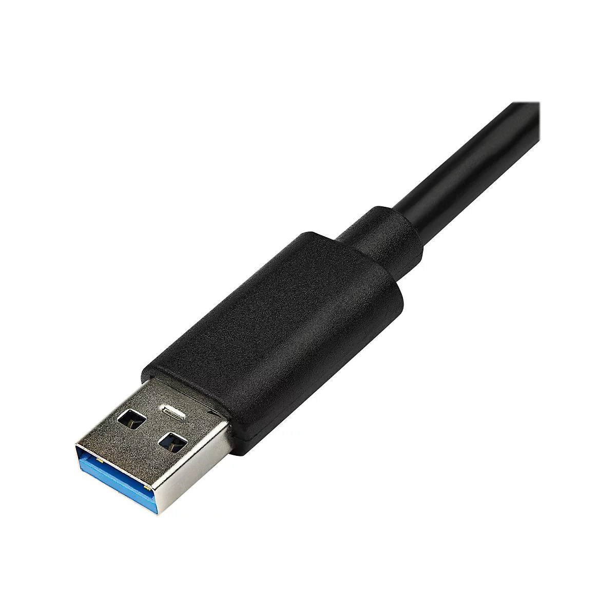 StarTech.com USB 3.0 SuperSpeed auf Gigabit Ethernet Lan Adapter mit USB Port - 10/100/1000 RJ45 NIC Netzwerkadapter - St/Bu - Schwarz - Netzwerkadapter - USB 3.0 - Gigabit Ethernet