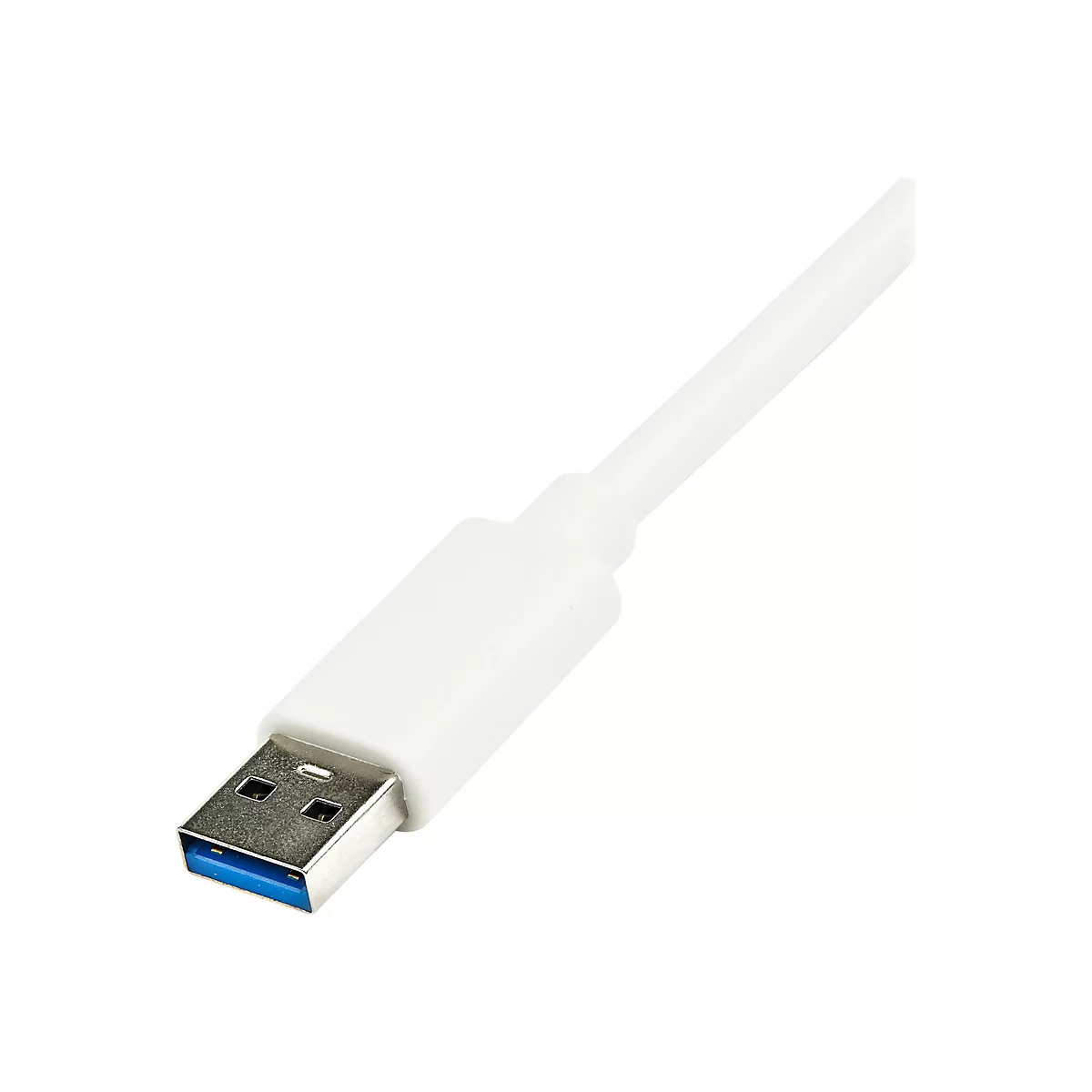 StarTech.com USB 3.0 SuperSpeed auf Gigabit Ethernet Lan Adapter mit USB Port - 10/100/1000 RJ45 NIC Netzwerkadapter - St/Bu - Weiß - Netzwerkadapter - USB 3.0 - Gigabit Ethernet