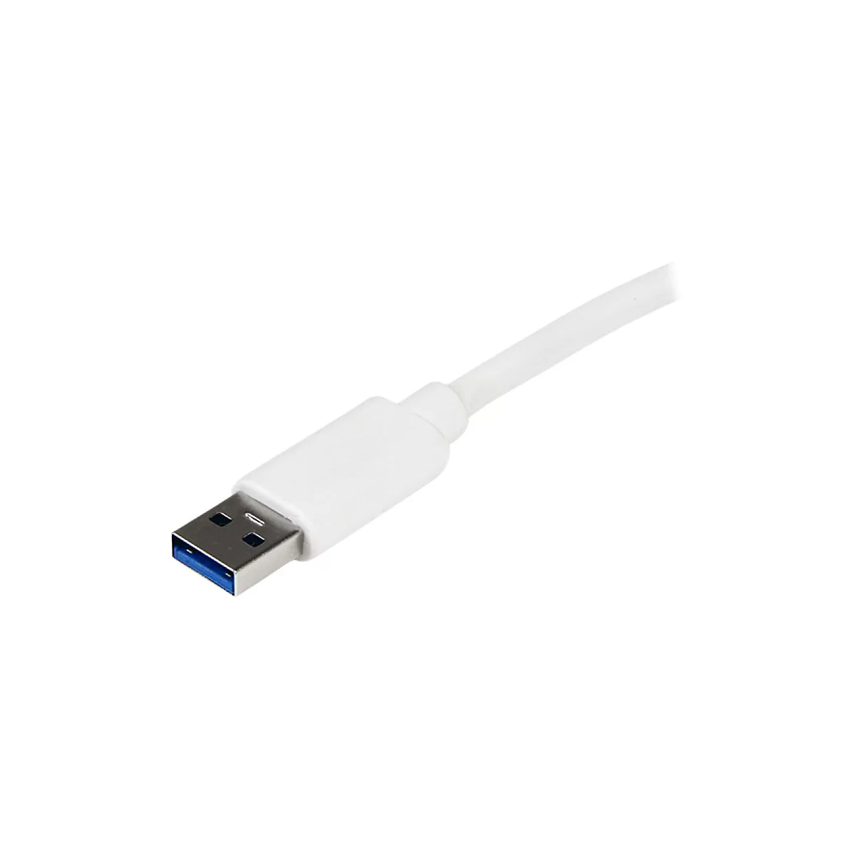 StarTech.com USB 3.0 SuperSpeed auf Gigabit Ethernet Lan Adapter mit USB Port - 10/100/1000 RJ45 NIC Netzwerkadapter - St/Bu - Weiß - Netzwerkadapter - USB 3.0 - Gigabit Ethernet