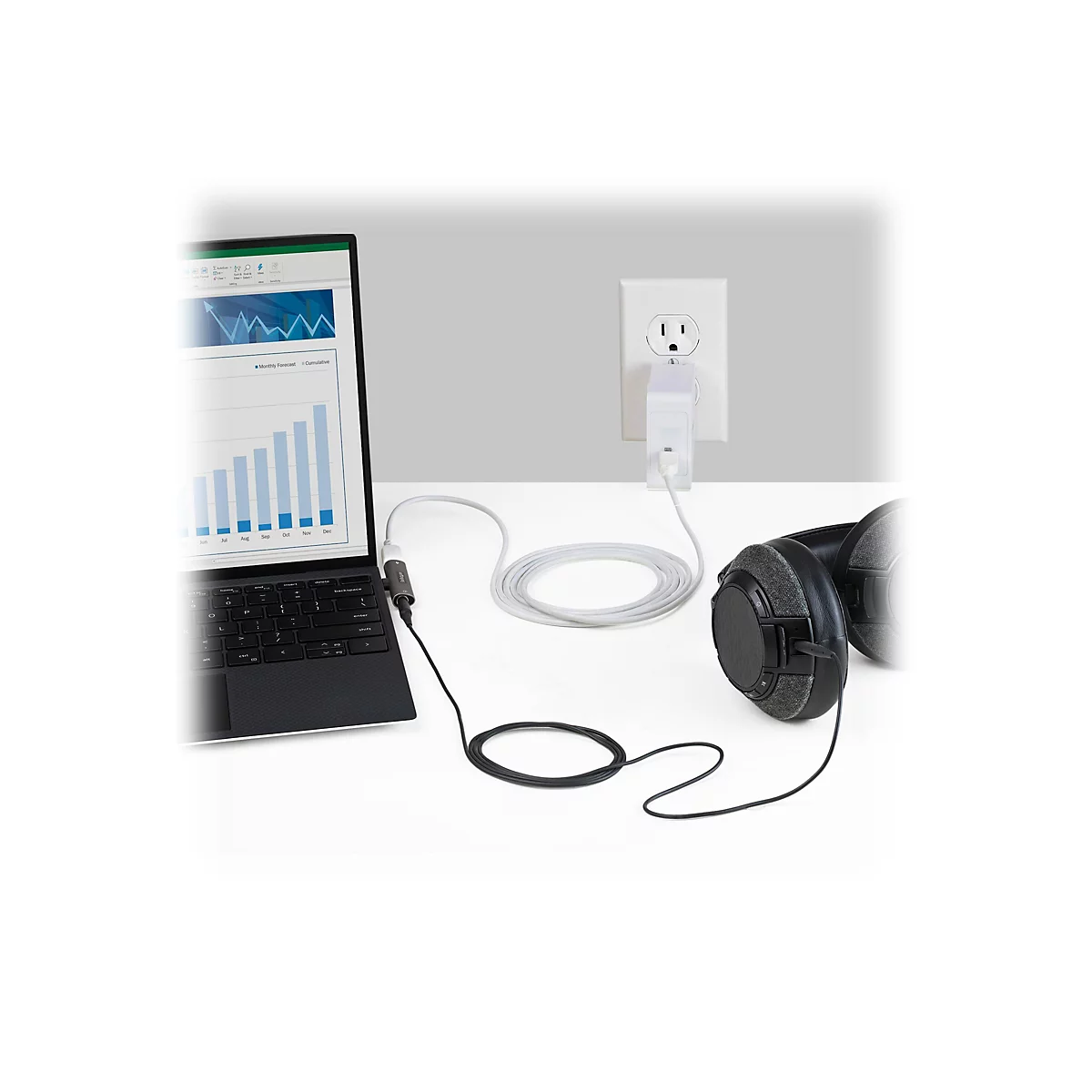 StarTech.com USB-C Audio- und Ladeadapter - USB-C-Audio Adapter mit 3,5-mm TRRS Kopfhörer-/Headset Buchse und 60W USB Typ-C-Power Delivery Pass-Through - für USB-C Handy/Tablet/Laptop (CDP235APDM) - Dockingstation - USB-C