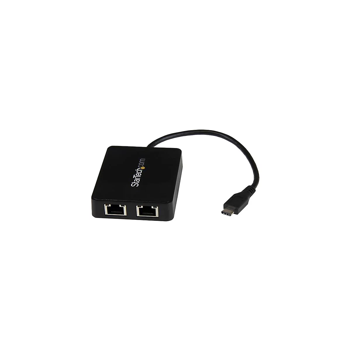 StarTech.com USB-C auf Dual-Gigabit Ethernet Adapter mit USB (Typ-A) Anschluss - USB Type-C Gigabit Netzwerk Adapter - Netzwerkadapter - USB-C - Gigabit Ethernet x 2 + USB 3.0