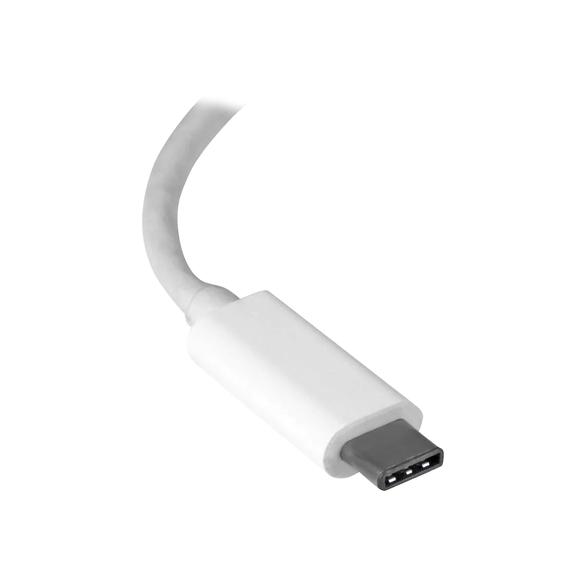StarTech.com USB-C auf Gigabit Adapter - Thunderbolt 3 kompatibel - Weiß - Unterstützung für Macbook, Windows, Chrome OS - Netzwerkadapter - USB-C - Gigabit Ethernet