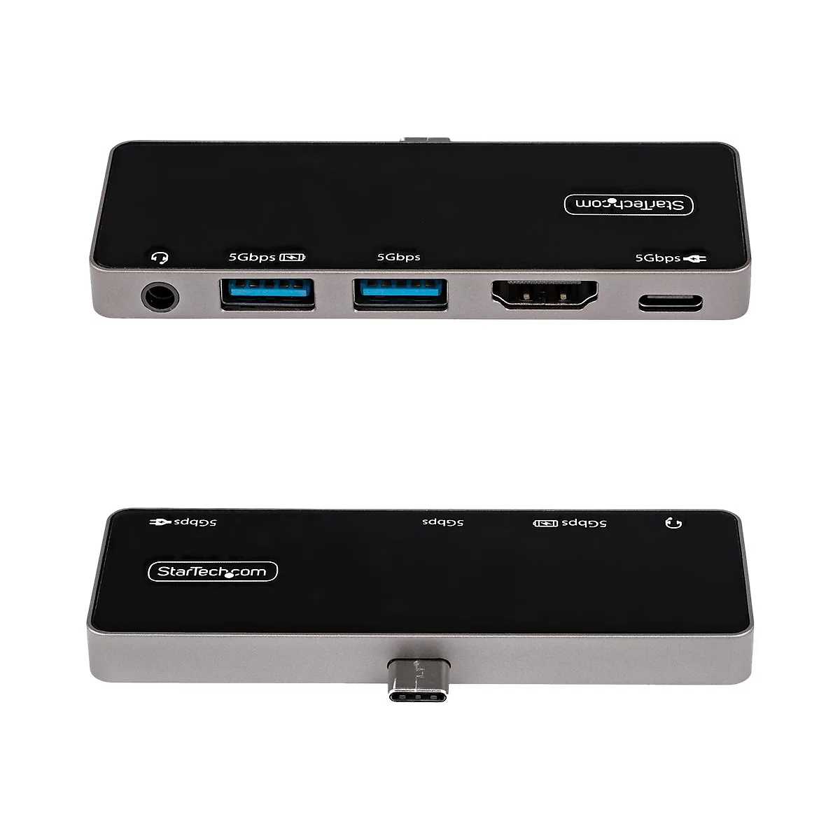 StarTech.com USB-C Digital AV-Multiport-Adapter - USB-C auf 4K 60Hz HDMI 2.0, USB-C Power Delivery 100W Pass-Through, 3-Port USB 3.0 Hub - USB-C Mini Dock - Portable USB Typ-C Travel Dock (DKT30ICHPD) - Dockingstation - USB-C - HDMI