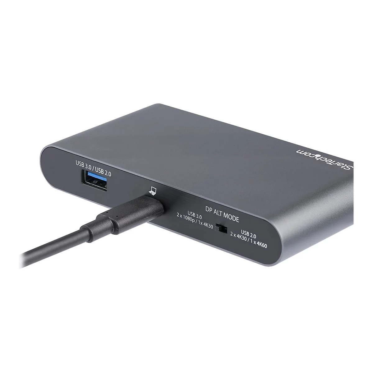 StarTech.com USB C Dock, 4K Dual Monitor DisplayPort, Mini Laptop Docking Station, 100W Power Delivery Passthrough, GbE, 2-Port USB-A Hub, USB Type-C Multiport Adapter 3.3' Cable, Dual DP - Portable USB-C Dock (DK30C2DAGPD) - Dockingstation - USB-...