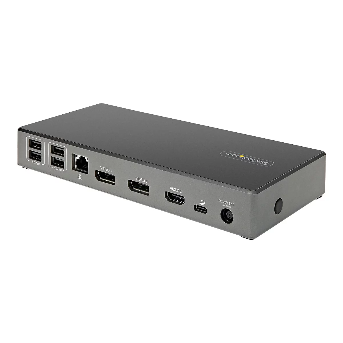 StarTech.com USB-C Dock - Dreifach 4K Monitor - USB Typ-C Dockingstation - 100 W PD 3.0 - DP 1.4 Alt Mode & DSC, 2x DisplayPort 1.4/HDMI 2.0 - 6xUSB (2x 10Gbps) - Windows/Chrome (DK31C2DHSPDUE) - Dockingstation - USB-C - HDMI, 2 x DP - GigE