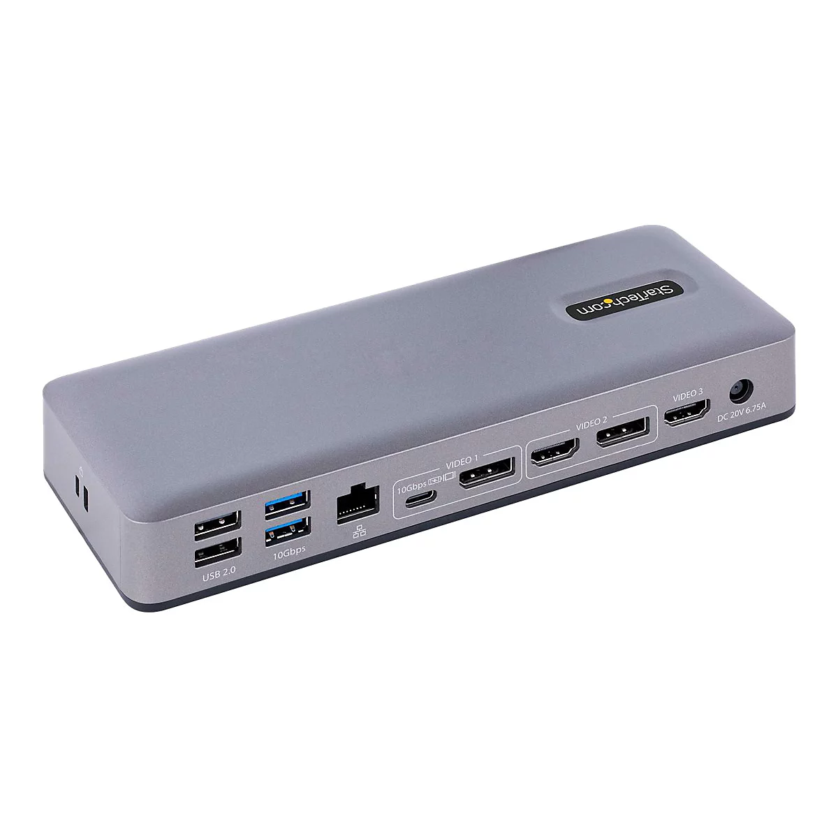 StarTech.com USB-C Docking Station - Multi Monitor HDMI/DP/DP Alt Mode USB-C Dock - 3x 4K30 / 2x 4K60 - 7-Port USB Hub - 60W Power Delivery - GbE