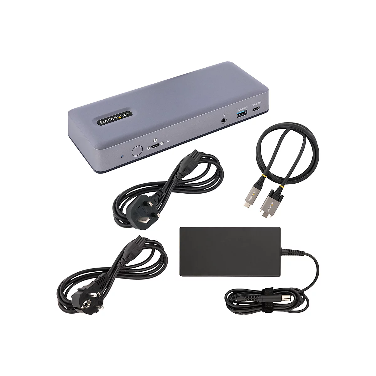 StarTech.com USB-C Docking Station - Multi Monitor HDMI/DP/DP Alt Mode USB-C Dock - 3x 4K30 / 2x 4K60 - 7-Port USB Hub - 60W Power Delivery - GbE