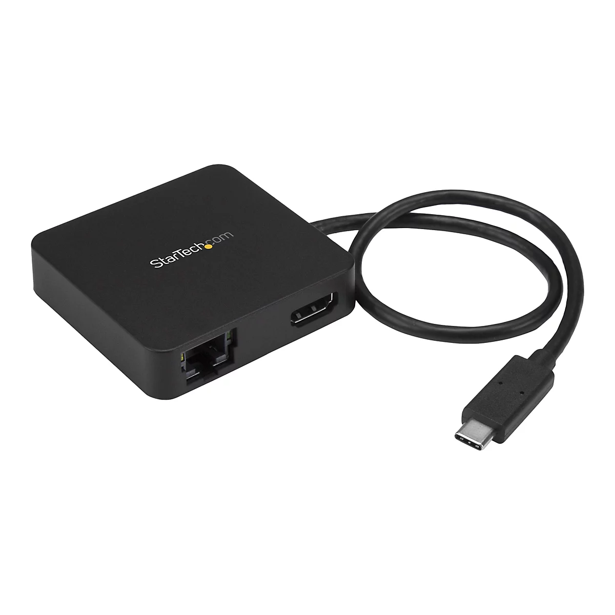 StarTech.com USB-C Multiport Adapter - Tragbares USB-C 4k HDMI Minidock - Gigabit Ethernet, USB 3.0 Hub (1x USB-A, 1x USB-C) - USB Typ-C Multiport Adapter - Thunderbolt 3 kompatibel (DKT30CHD) - Dockingstation - USB-C / Thunderbolt 3 - HDMI - GigE...