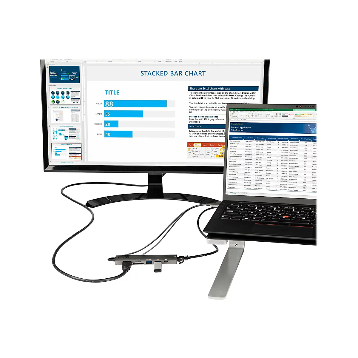 StarTech.com USB-C Multiport Adapter - USB-C auf 4K 60Hz HDMI 2.0, 100W Power Delivery Pass-through, SD/MicroSD, 2 Port USB 3.0 Hub, GbE - USB-C Mini Dock - 30cm langes Kabel (DKT30CHSDPD1) - Dockingstation - USB-C / Thunderbolt 3