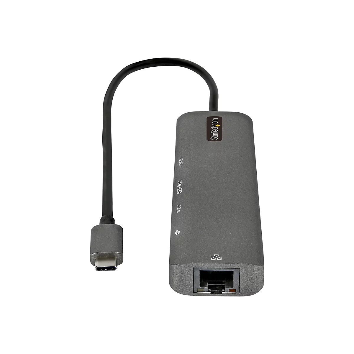 StarTech.com USB-C Multiport Adapter - USB-C auf 4K 60Hz HDMI 2.0, 100W Power Delivery Pass-through, SD/MicroSD, 2 Port USB 3.0 Hub, GbE - USB-C Mini Dock - 30cm langes Kabel (DKT30CHSDPD1) - Dockingstation - USB-C / Thunderbolt 3