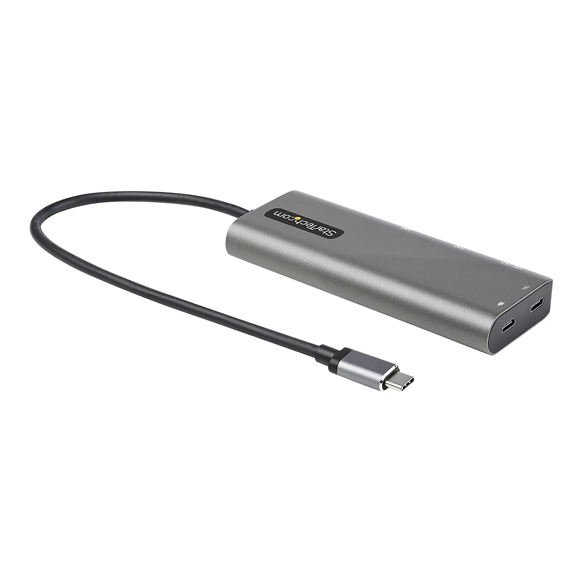 StarTech.com USB-C Multiport Adapter - USB-C auf HDMI oder Mini DisplayPort 4K 60Hz, 100W Power Delivery Pass-Through, 4-Port 10 Gbit/s USB Hub - USB Typ-C Mini Dock - 30cm Kabel (DKT31CMDPHPD) - Dockingstation - USB-C / Thunderbolt 3