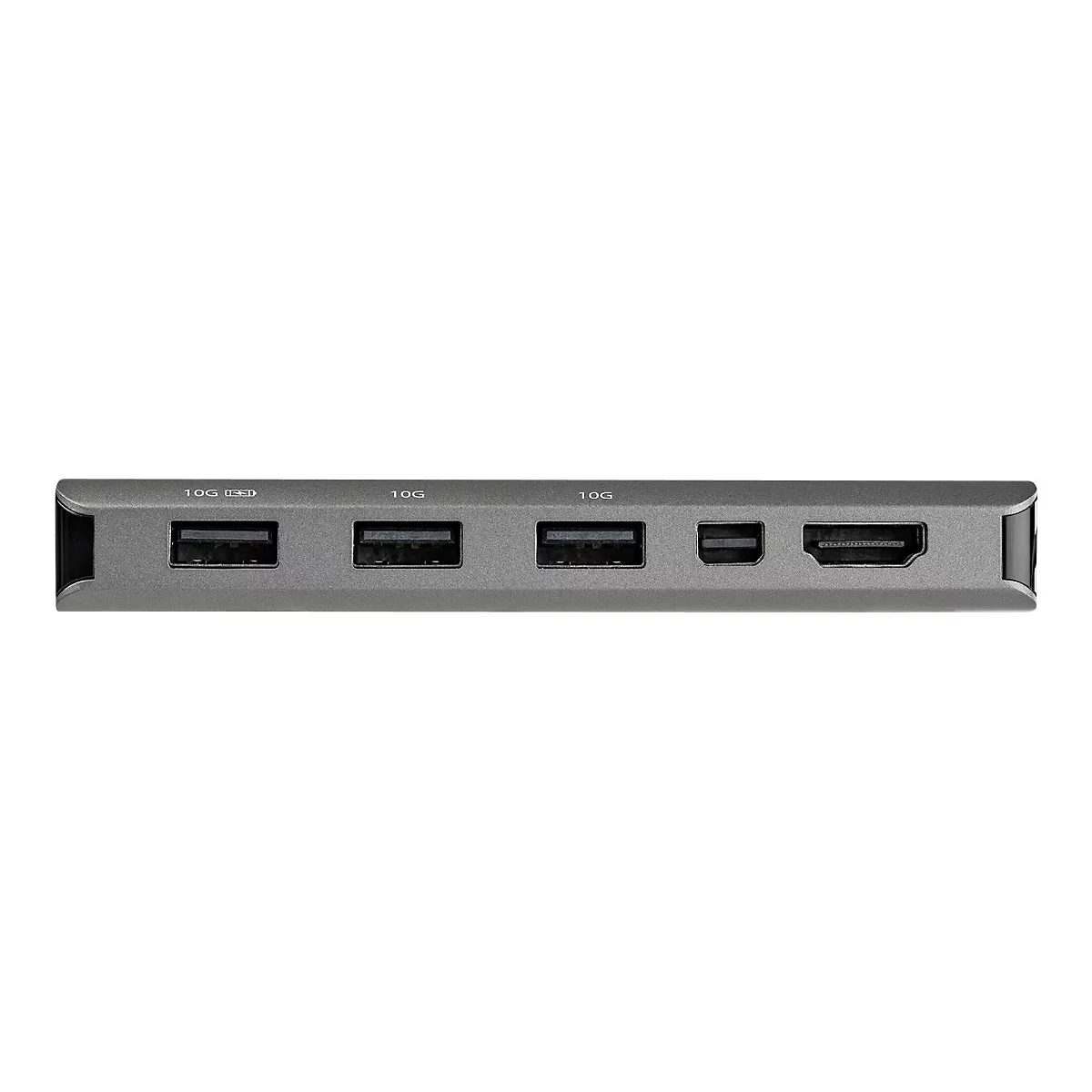 StarTech.com USB-C Multiport Adapter - USB-C auf HDMI oder Mini DisplayPort 4K 60Hz, 100W Power Delivery Pass-Through, 4-Port 10 Gbit/s USB Hub - USB Typ-C Mini Dock - 30cm Kabel (DKT31CMDPHPD) - Dockingstation - USB-C / Thunderbolt 3