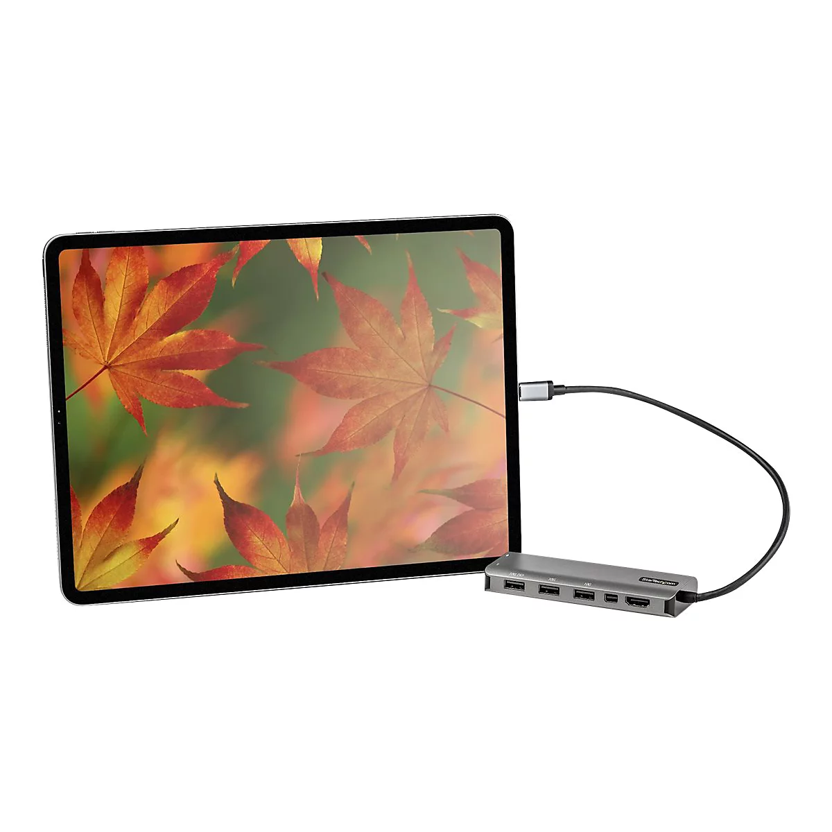 StarTech.com USB-C Multiport Adapter - USB-C auf HDMI oder Mini DisplayPort 4K 60Hz, 100W Power Delivery Pass-Through, 4-Port 10 Gbit/s USB Hub - USB Typ-C Mini Dock - 30cm Kabel (DKT31CMDPHPD) - Dockingstation - USB-C / Thunderbolt 3