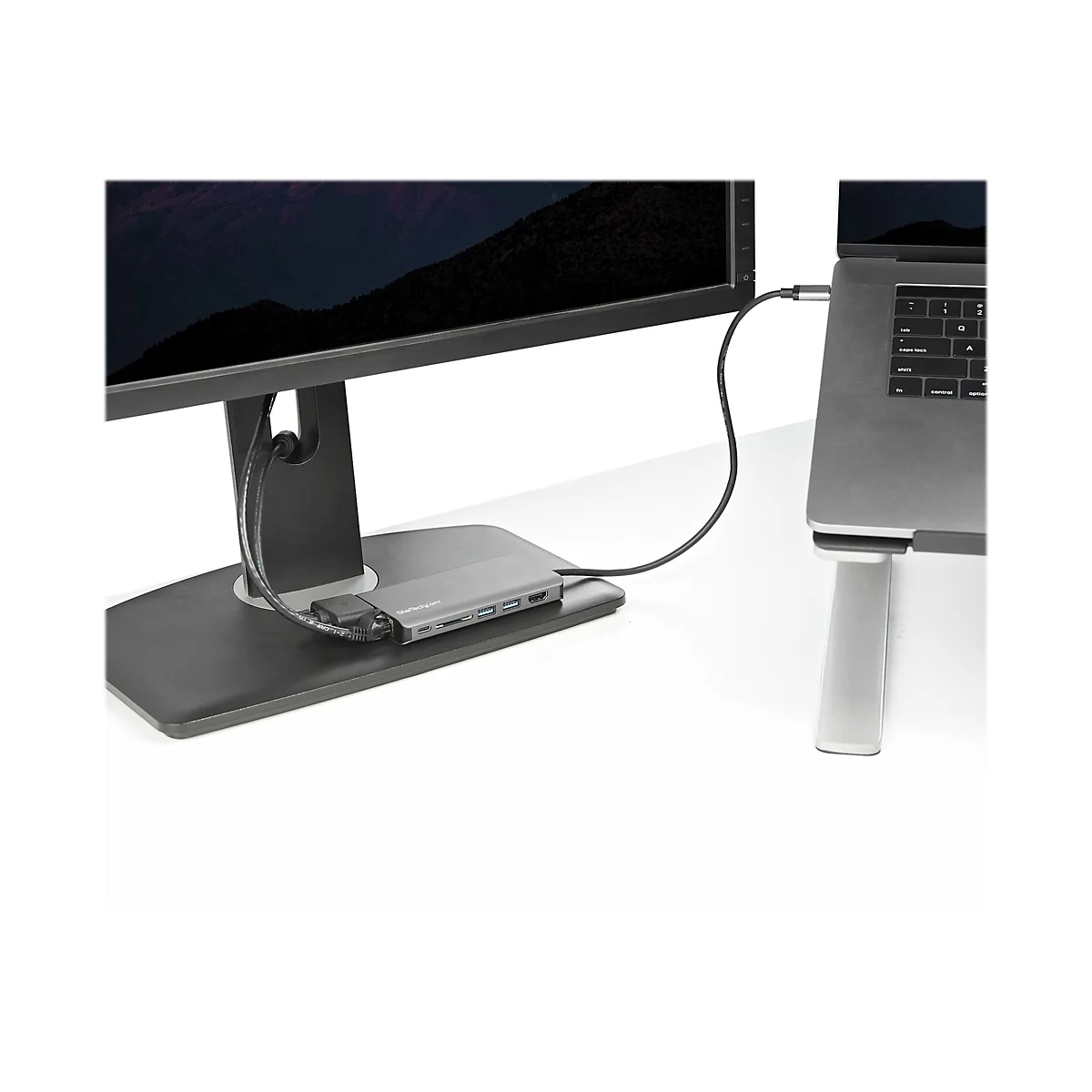 StarTech.com USB C Multiport Adapter, USB-C Mini Travel Dock with 4K HDMI or 1080p VGA, 3x USB 3.0 Hub, SD, GbE, Audio, 100W PD Pass-Through, Portable Docking Station for Laptop/Tablet - USB 3.0 Mini Dock - Dockingstation - USB-C - VGA, HDMI - 1GbE