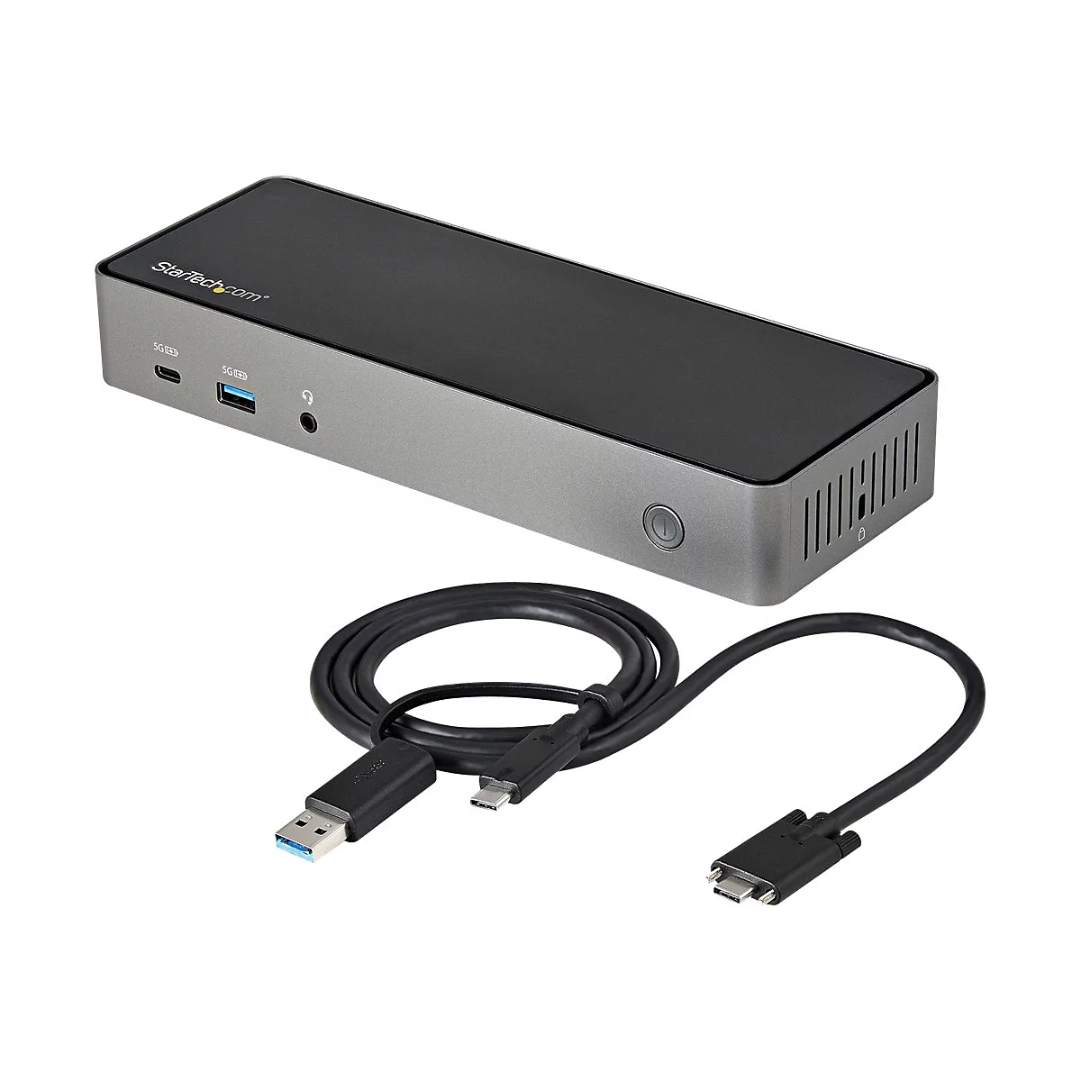 StarTech.com USB-C USB-A Dock - Hybrid Universal Triple Monitor Laptop Docking Station DP & HDMI 4K 60 Hz - 85W PD, GbE - Dockingstation - USB-C - 3 x HDMI, 3 x DP - GigE