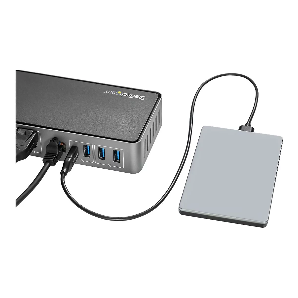 StarTech.com USB-C USB-A Dock - Hybrid Universal Triple Monitor Laptop Docking Station DP & HDMI 4K 60 Hz - 85W PD, GbE - Dockingstation - USB-C - 3 x HDMI, 3 x DP - GigE