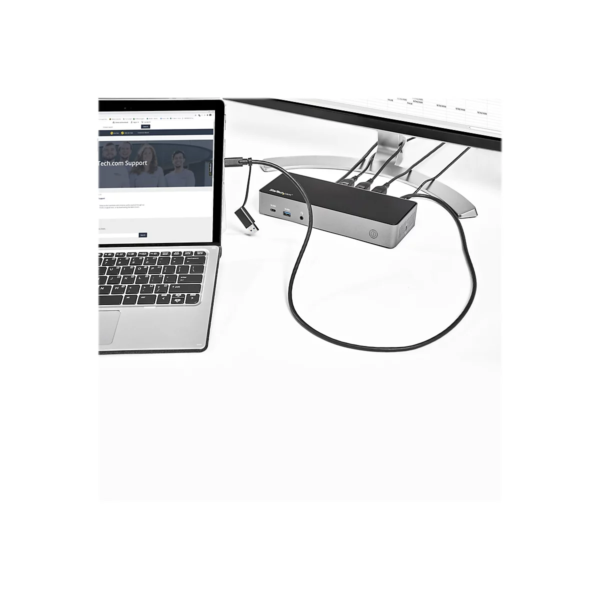 StarTech.com USB-C USB-A Dock - Hybrid Universal Triple Monitor Laptop Docking Station DP & HDMI 4K 60 Hz - 85W PD, GbE - Dockingstation - USB-C - 3 x HDMI, 3 x DP - GigE