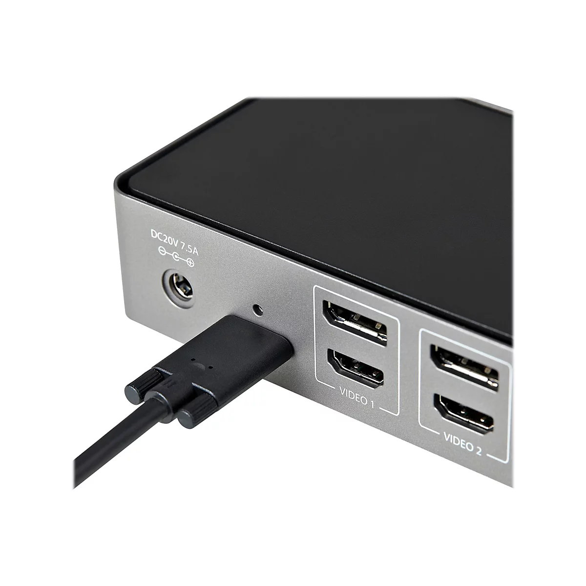 StarTech.com USB-C USB-A Dock - Hybrid Universal Triple Monitor Laptop Docking Station DP & HDMI 4K 60 Hz - 85W PD, GbE - Dockingstation - USB-C - 3 x HDMI, 3 x DP - GigE
