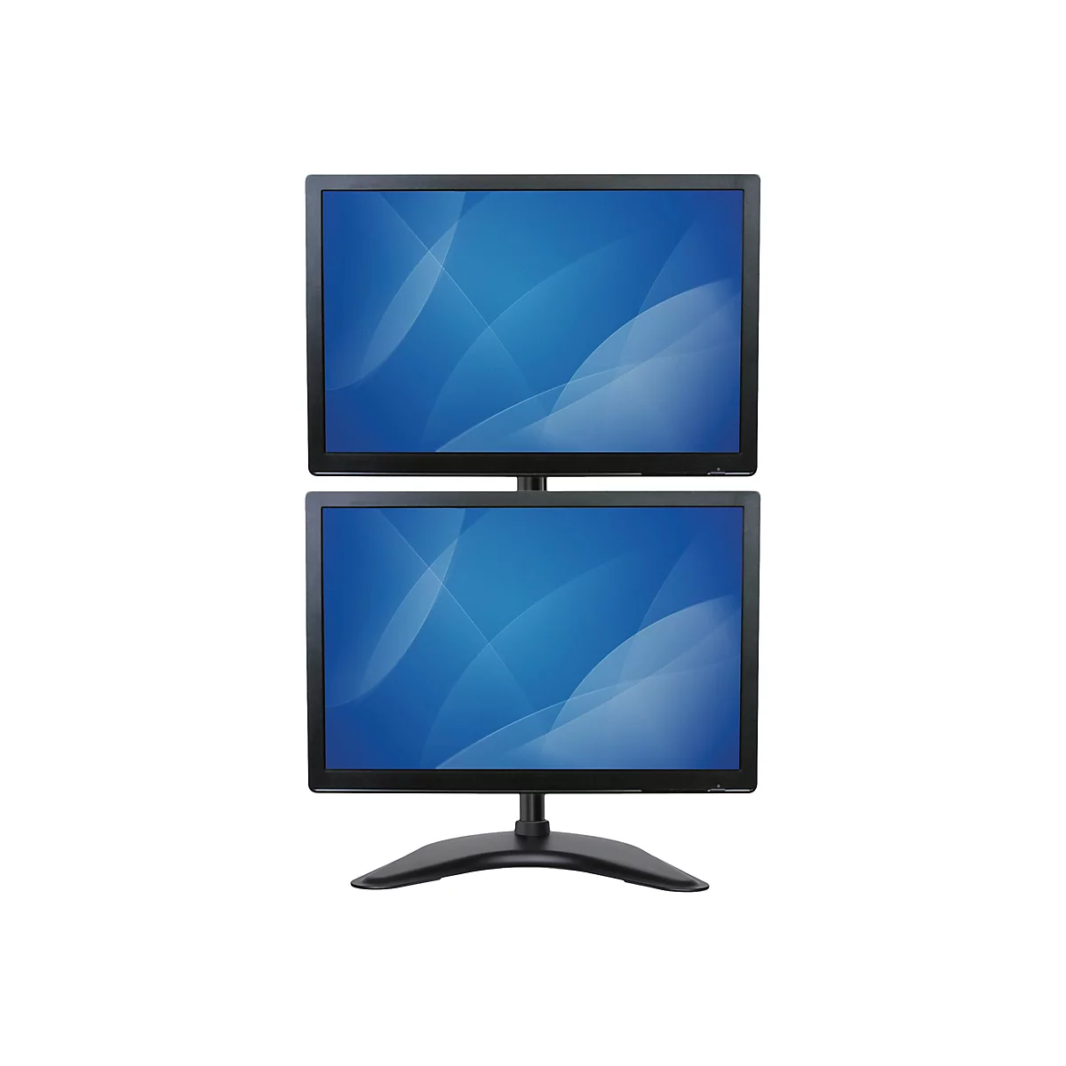 StarTech.com Vertikale Dual Monitorhalterung - Heavy Duty Stahl - Für VESA Monitore bis zu 27 Zoll - Verstellbarer zweifach Moniotrständer - Aufstellung - für 2 Monitore - Schwarz