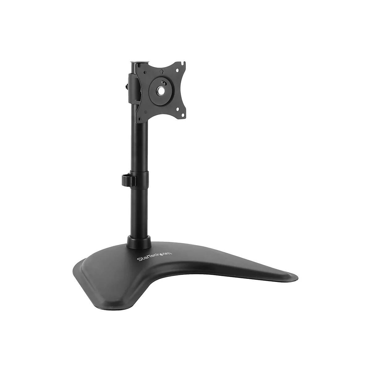 StarTech.com Vertikale Dual Monitorhalterung - Heavy Duty Stahl - Für VESA Monitore bis zu 27 Zoll - Verstellbarer zweifach Moniotrständer - Aufstellung - für 2 Monitore - Schwarz