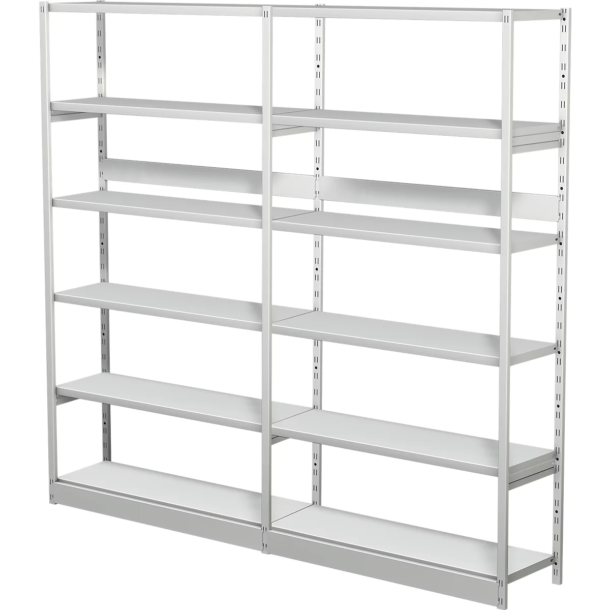 Startset PROGRESS 500 T, basis- en aanbouwelement, B 1950 × D 340 × H 1900 mm, lichtgrijs RAL 7035
