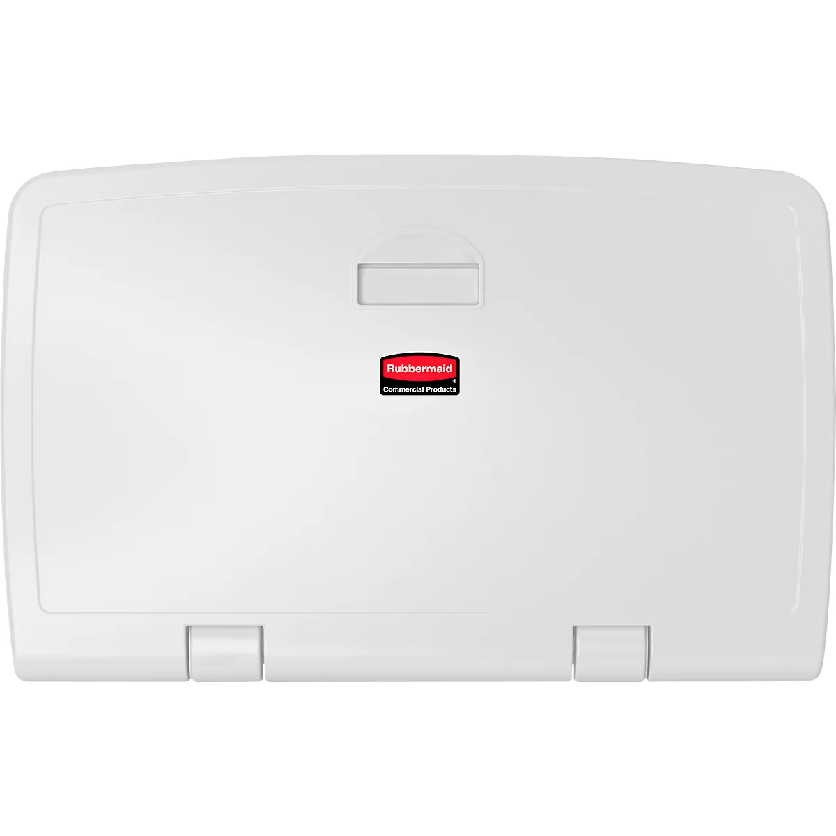 Station à langer Rubbermaid®, pour montage mural horizontal, antimicrobien, pliable, tablette, support pour jusqu'à 40 documents, PP, blanc