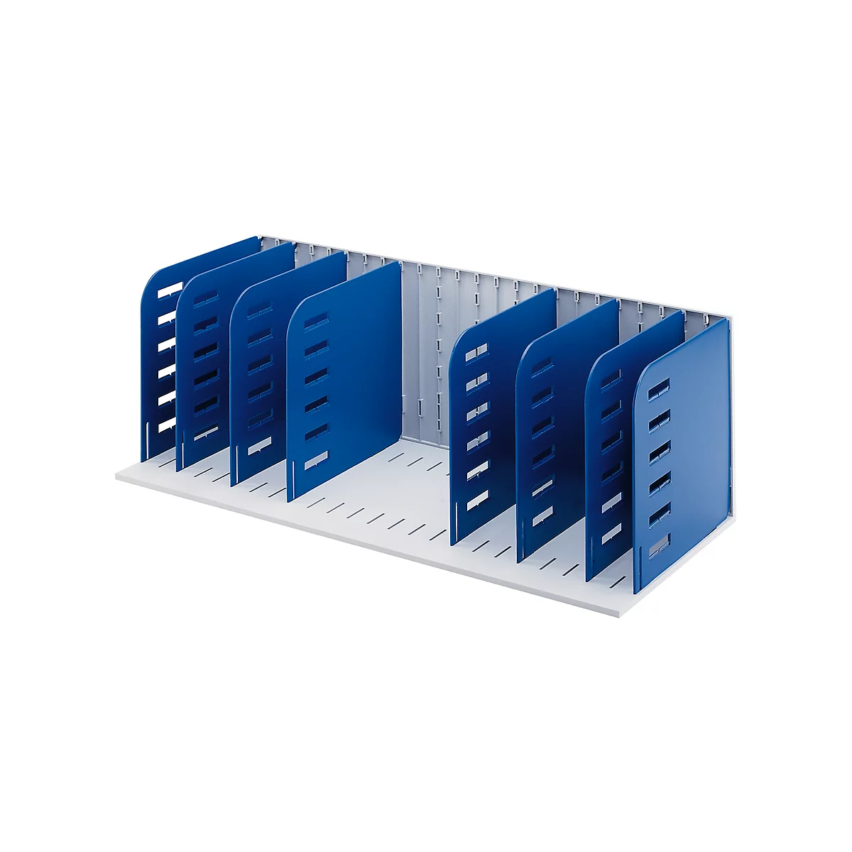 Station de tri Styrorac styro®, 8 cloisons de séparation, organisation flexible, bleu