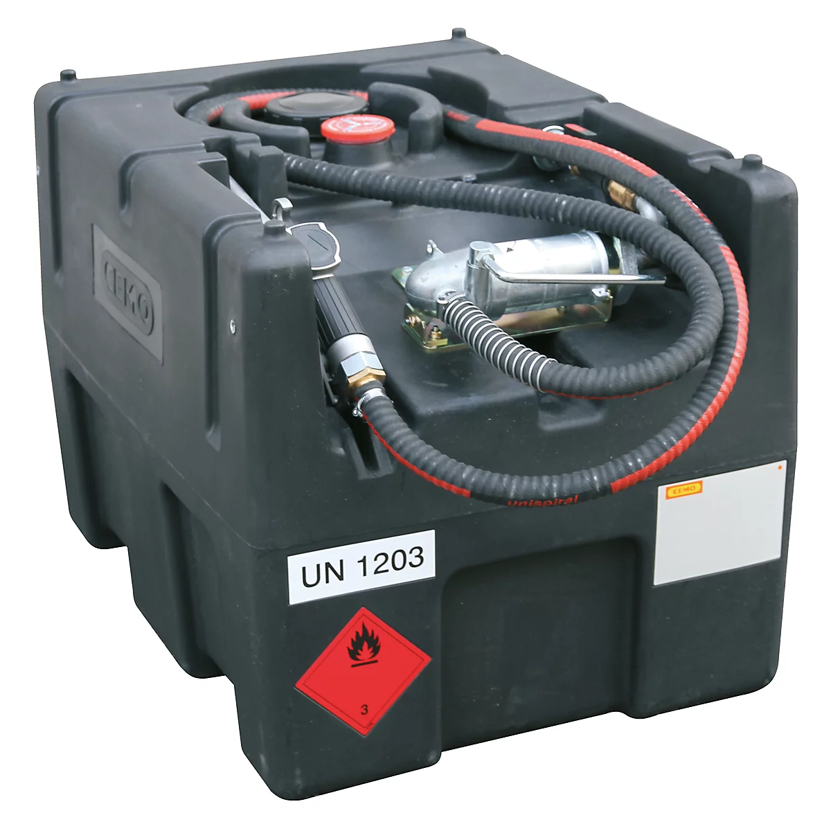 Station-service mobile CEMO KS-Mobil EASY, réservoir d'essence de 190 l, polyéthylène, ATEX, L 800 x P 600 x H 590 mm, différentes tailles Différentes versions