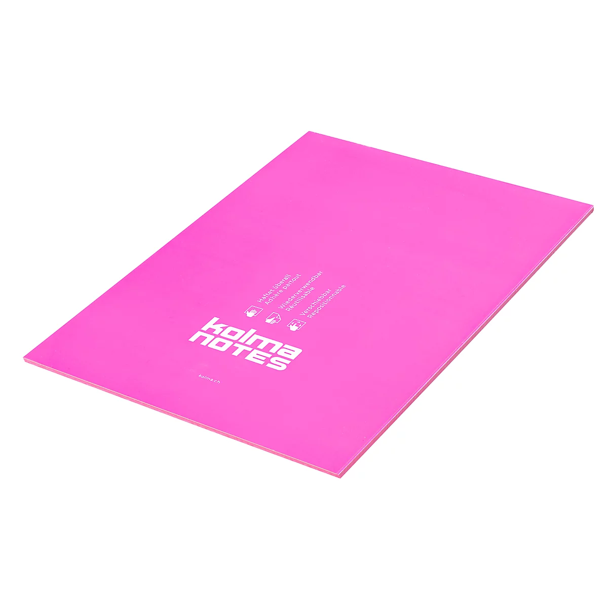 Statische Notizzettel Kolma Notes, A4, 50 Blatt, berry