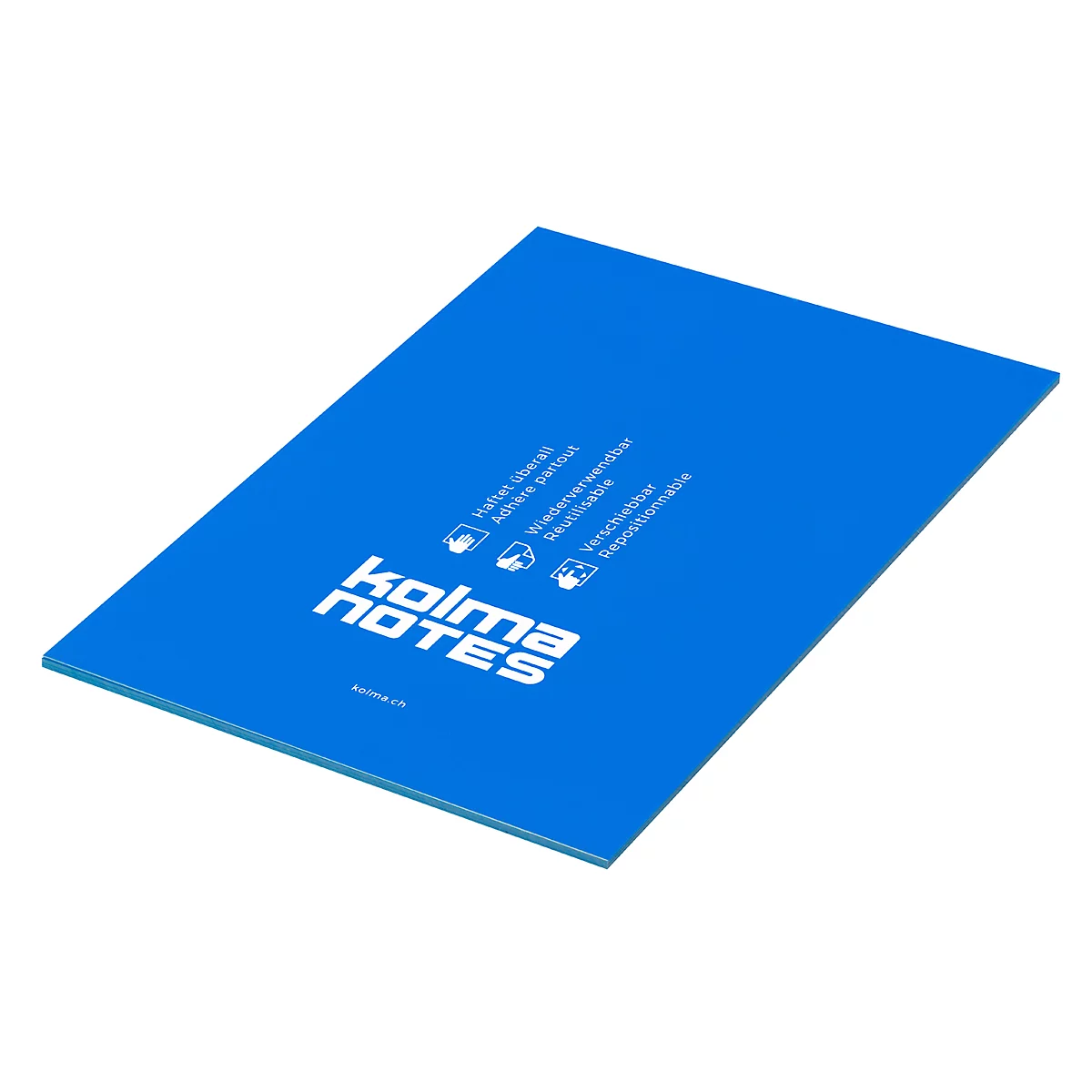 Statische Notizzettel Kolma Notes, A5, 50 Blatt, blau