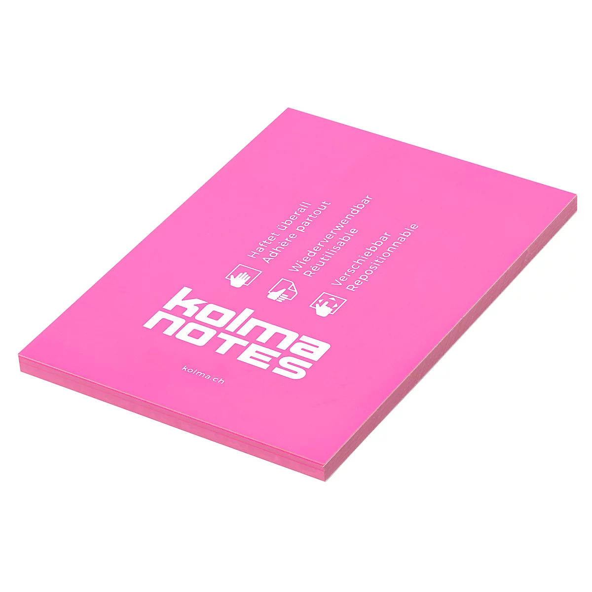 Statische Notizzettel Kolma Notes, A6 100 Blatt, berry