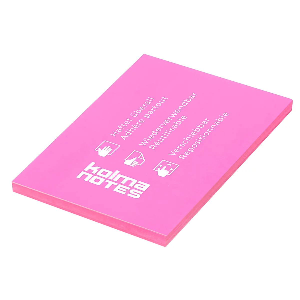 Statische Notizzettel Kolma Notes, A7 100 Blatt, berry