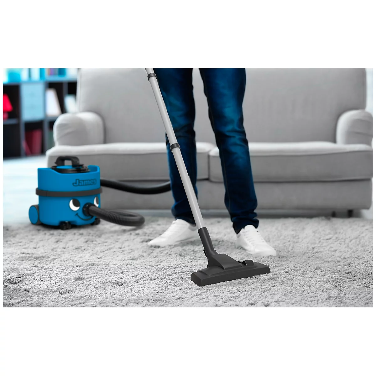 Staubsauger James JVP180-11, 620 W, 2300 mmWS, Volumen 8 l, Dauerfilter, Kabellänge 10 m, inkl. Zubehör