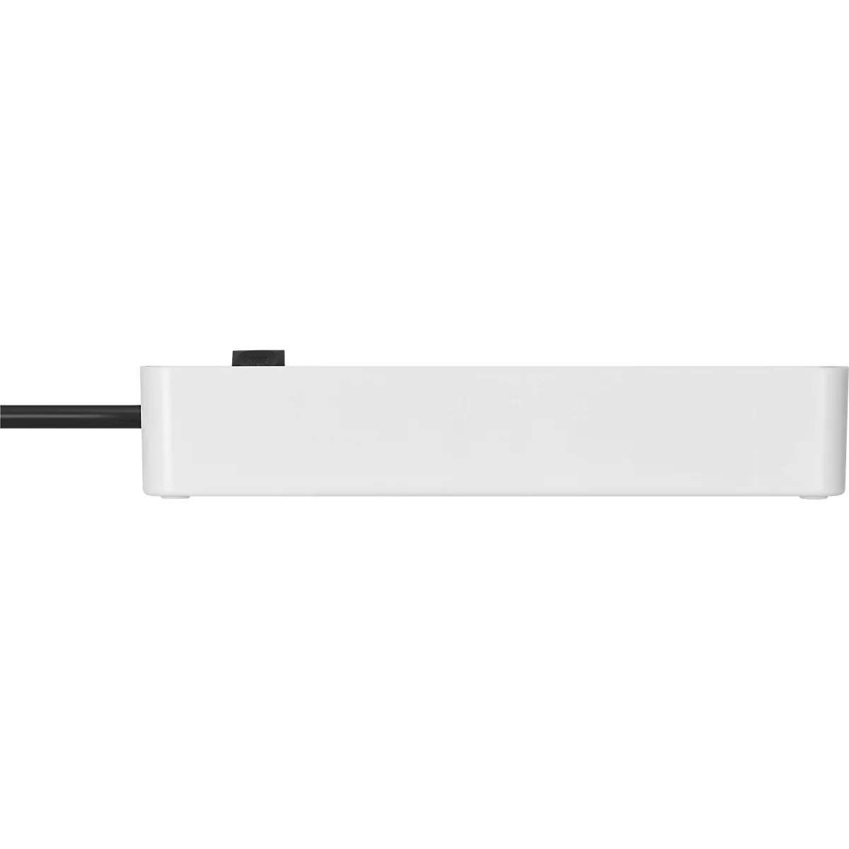 Steckdosenleiste brennenstuhl Ecolor, 4-fach im Winkel von 45°, mit Schalter, IP20, Kabellänge 1,5 m, L 235 x B 58 x T 80 mm, Kunststoff, schwarz-weiß