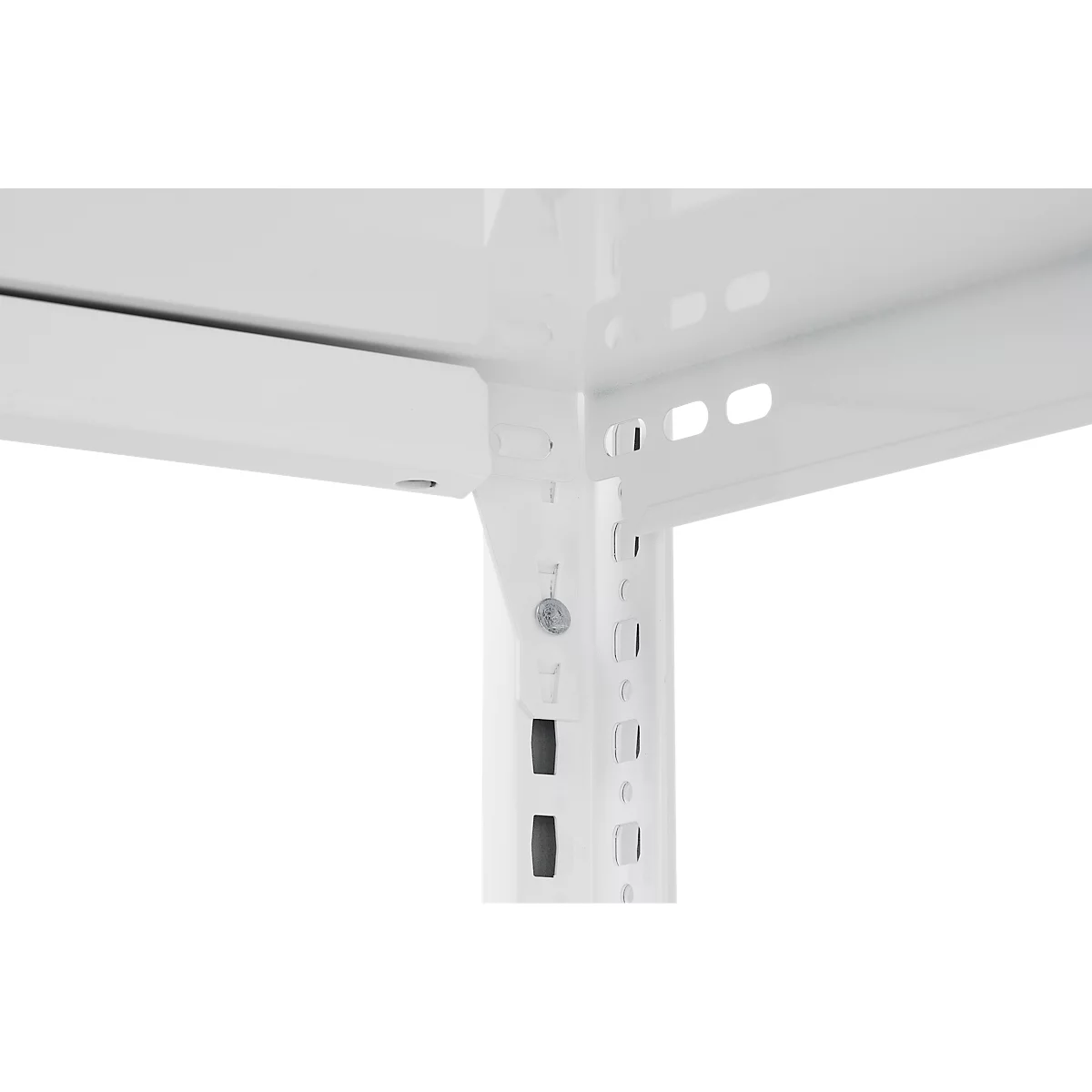 Steckregal ORDO Home, Grundregal, 3 Fachböden, multifunktional, mobil, B 1060 x T 435 x H 1750 mm, verkehrsweiß RAL 9016