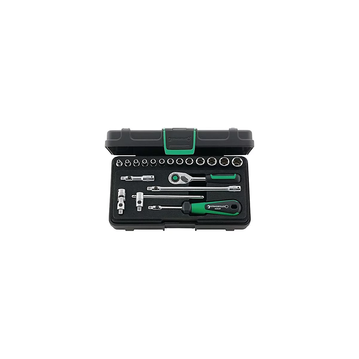 Steckschlüsselsatz 40/13/6QR 19-tlg.1/4 Zoll SW 3,5-13mm Z.80 6KT