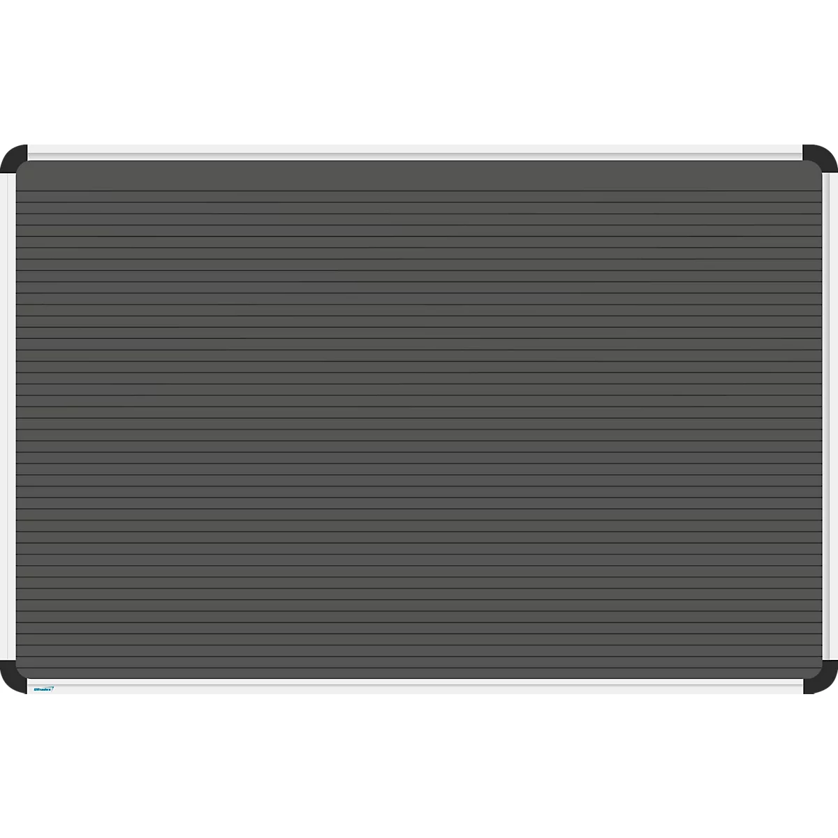 Stecktafel Ultradex Planrecord, Wandmontage, 32 waagerechte Schienen, B 620 x T 22 x H 440 mm, Werkstoff und Aluminium, schwarz