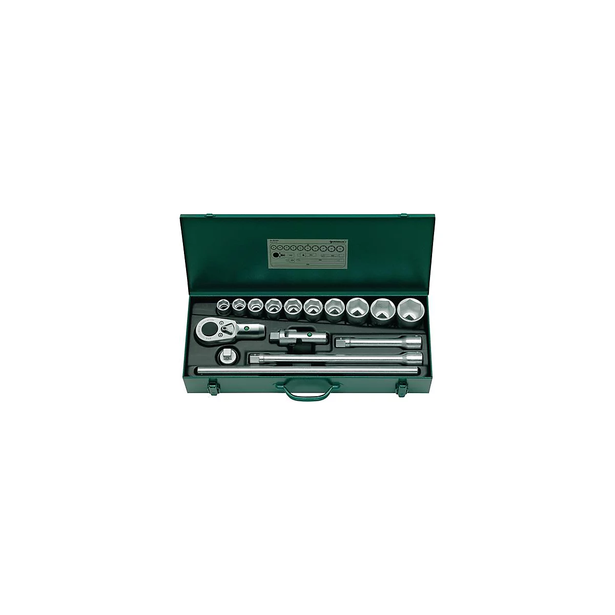 Steeksleutelset 55/10/6 16-pcs.3/4 inch SW 22-50mm Z.36 6KT