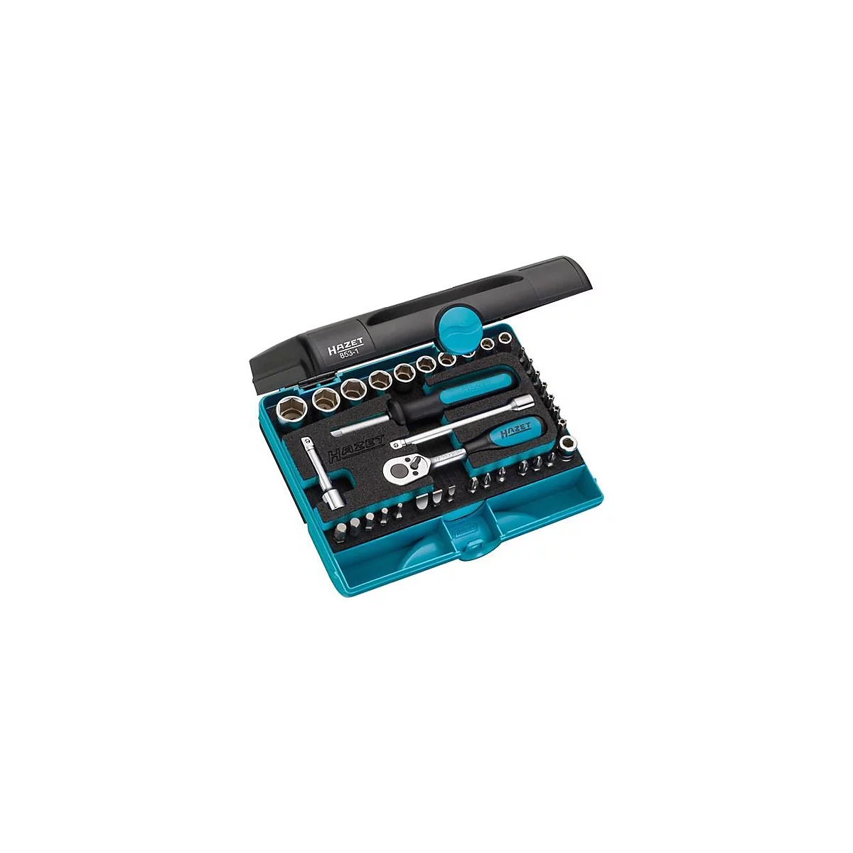 Steeksleutelset 853-1 36 stuks 1/4 inch SW 5,5-14mm Z.20 zeskant
