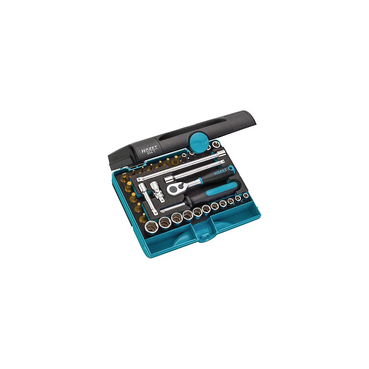 Steeksleutelset 854T 33-pcs.1/4 inch SW 5-14mm Z.20 6KT HAZET