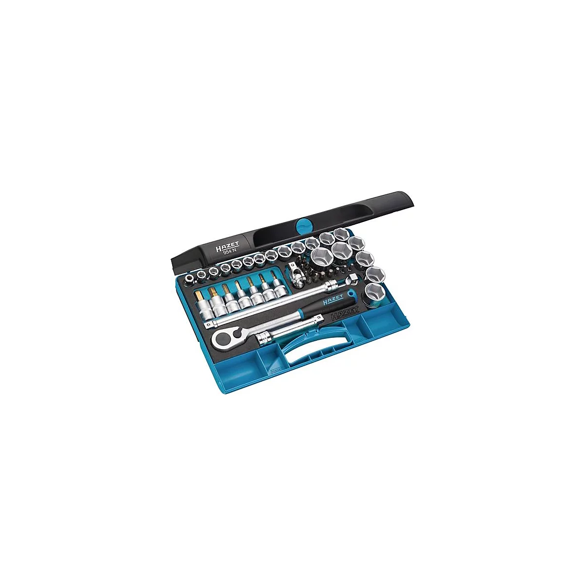 Steeksleutelset 954N 44 stuks 1/2 inch SW 10-32mm Z.90 6KT HAZET
