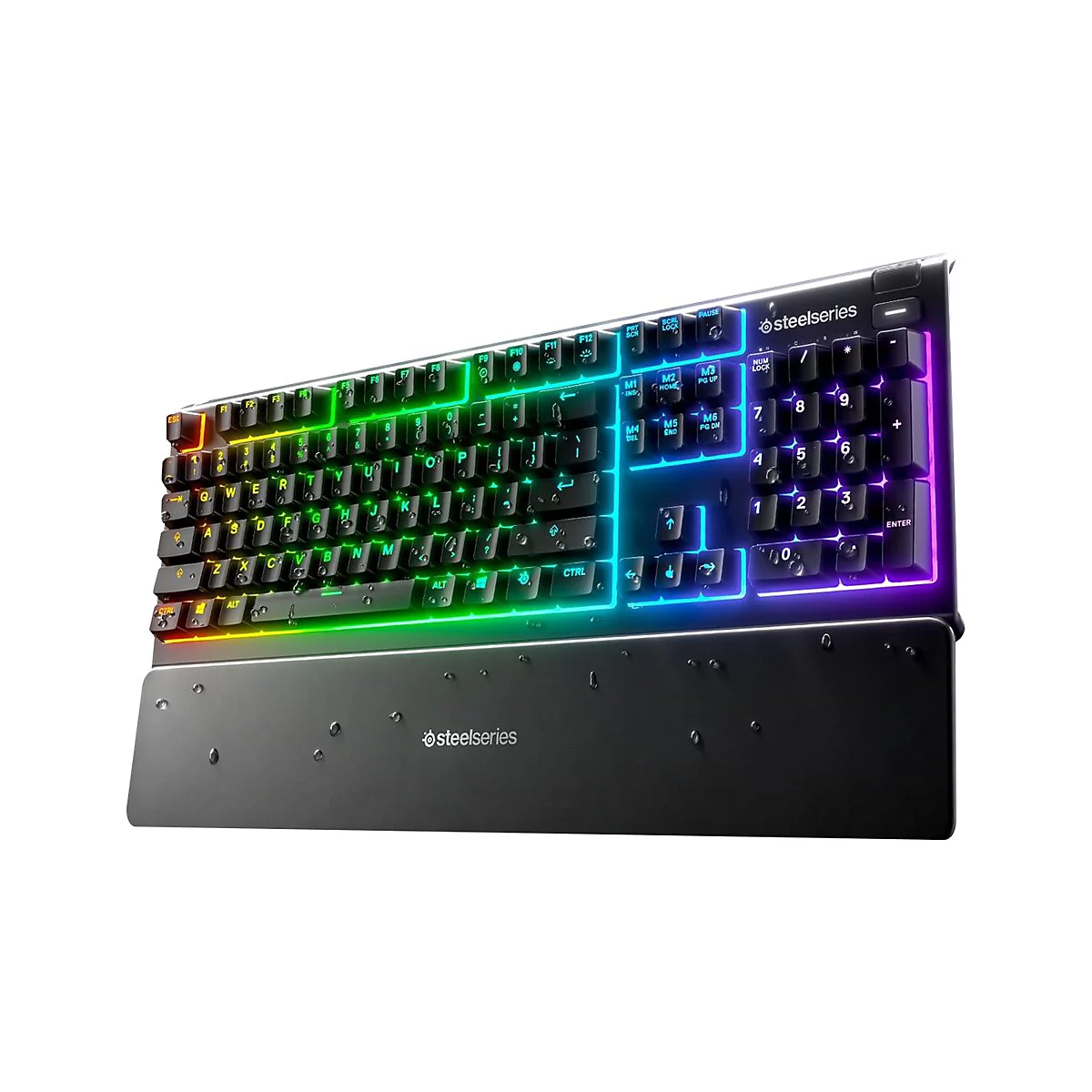 SteelSeries Apex 3 - Tastatur - Hintergrundbeleuchtung - USB - Tastenschalter: Whisper Quiet Gaming Switch