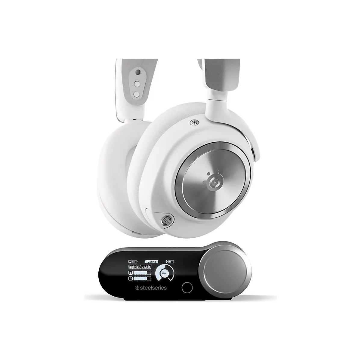 SteelSeries Arctis Nova Pro - Für PlayStation - Headset - ohrumschließend - Bluetooth / 2,4 GHz Funkfrequenz - kabellos, kabelgebunden