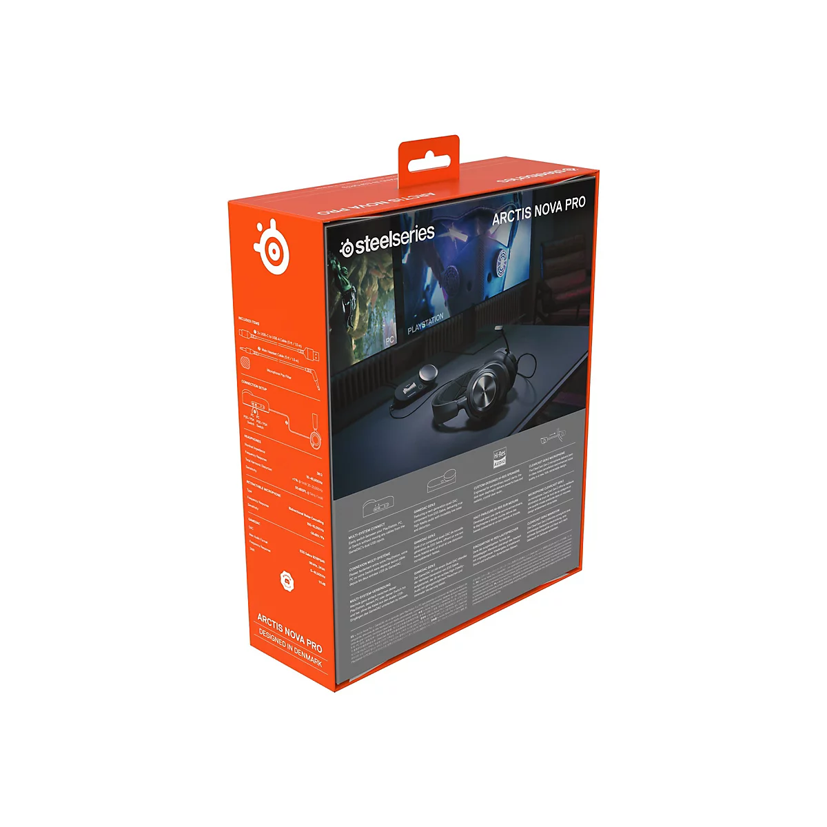 SteelSeries Arctis Nova Pro - Headset - ohrumschließend - kabelgebunden - mit GameDAC Gen 2 - für Sony PlayStation 4, Sony PlayStation 5