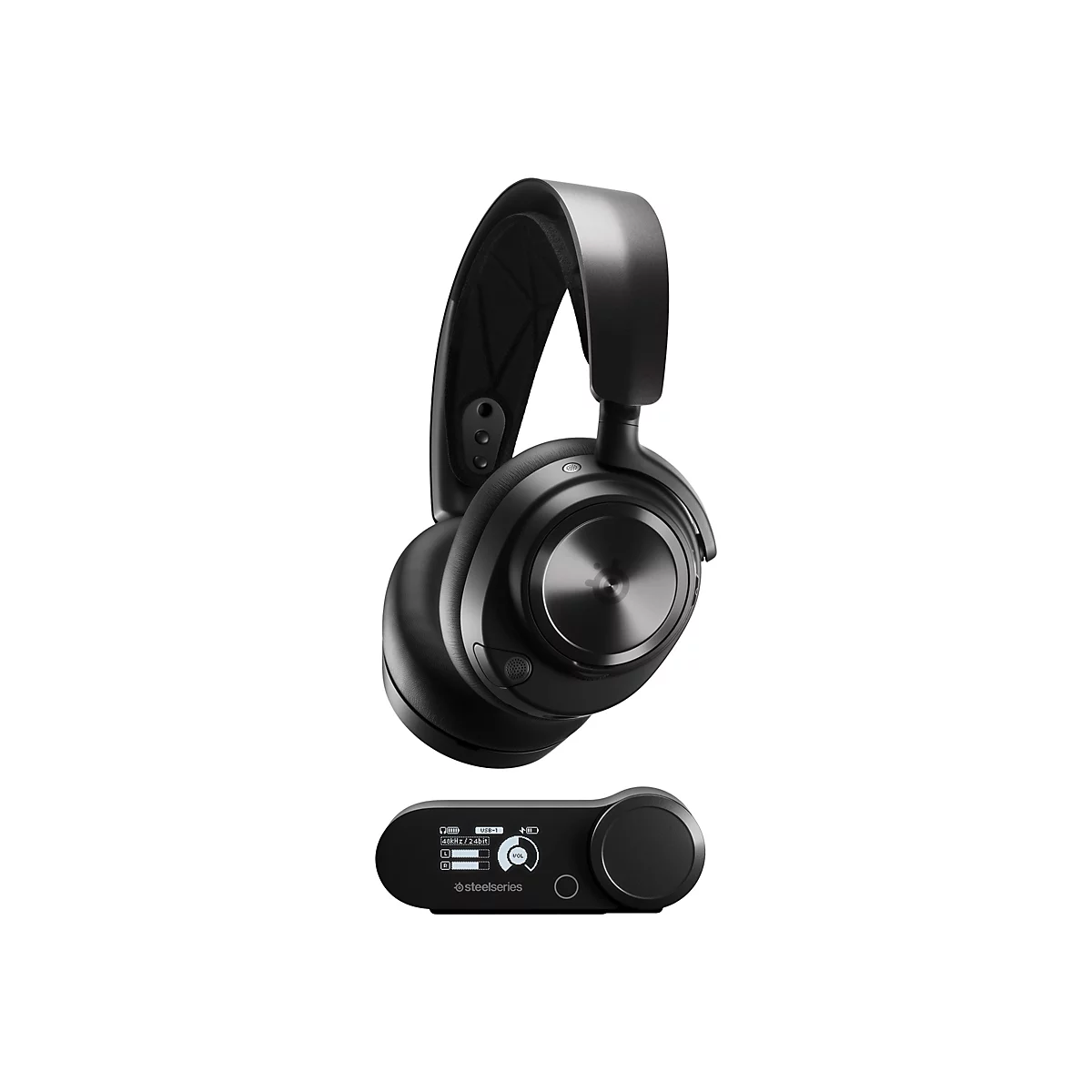 SteelSeries Arctis Nova Pro Wireless - Headset - ohrumschließend - Bluetooth / 2,4 GHz Funkfrequenz - kabellos - aktive Rauschunterdrückung